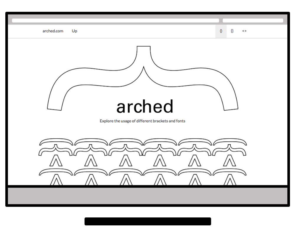 Website ueber Klammern