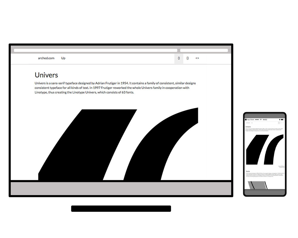 Website ueber Klammern